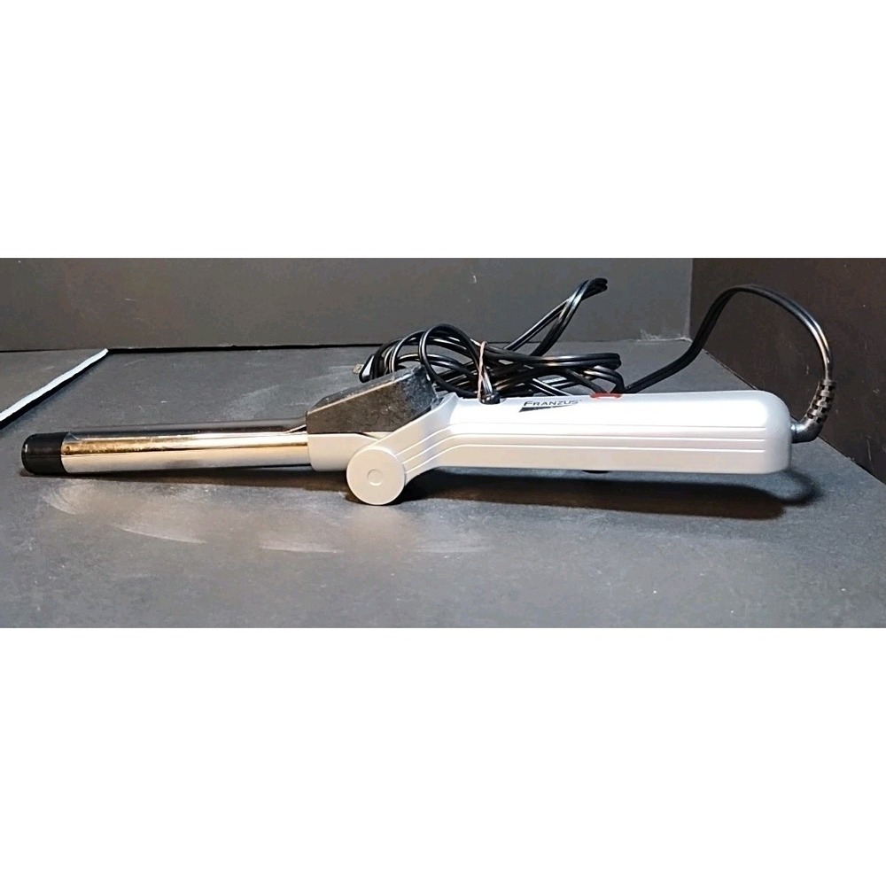Franzus Travel Folding 3/4"‎ Curling Iron Foldable Silver PS290CI Tested Working